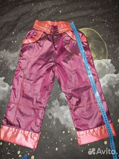 Лёгкие весне- осенние штаны для девочки на 4- 5 л