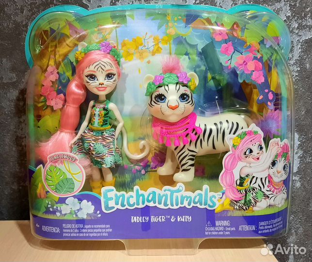 Enchantimals Лама Белый тигр Слон Жираф Энчантимал