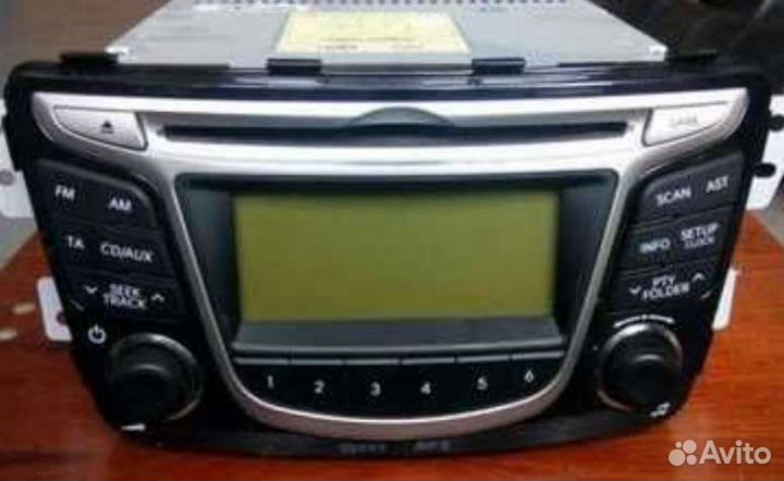 Штатная магнитола на hyundai solaris 2016