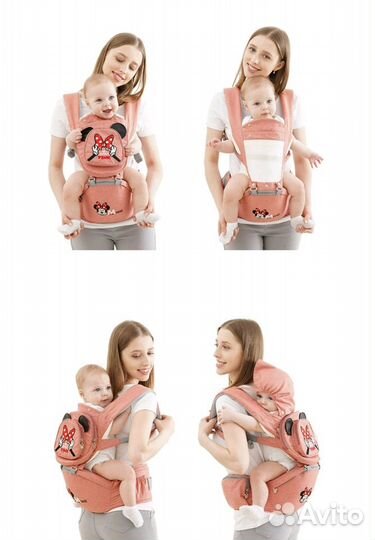 Качественный Хипсит / эргорюкзак новый+шапочка