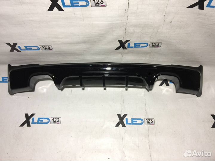 Диффузор BMW 2 F22 M 2+2 чёрный глянец