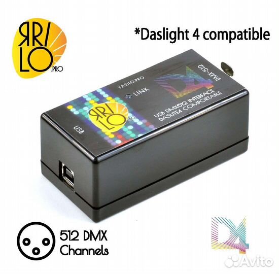 USB DMX-512 Контроллер яrilo DL4