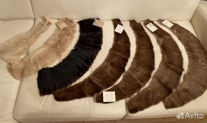 Шкурка животного. Воротники норка и песец