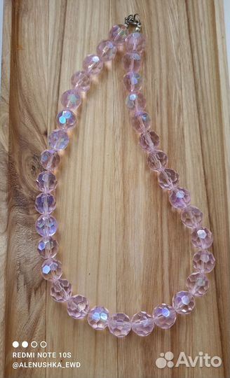 Бусы из горного хрусталя