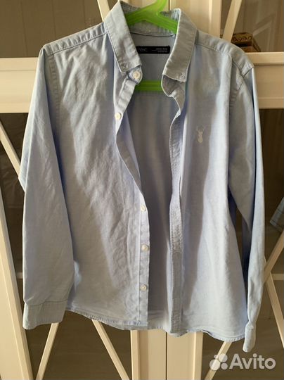 4 школьные рубашки на мальчика 140