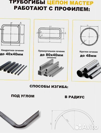 Трубогиб для профиля и круглой трубы