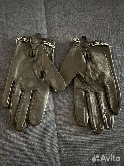 Перчатки женские кожаные