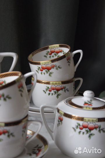 Редкий Сервиз чайный СССР Дулево Ягоды 1953 г