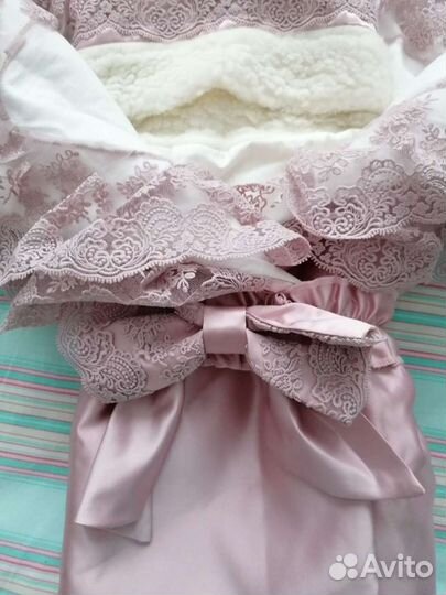 Конверт на выписку зимний для девочки