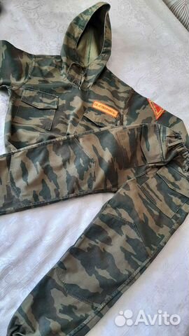 Костюм камуфляж с борцовками для единоборств