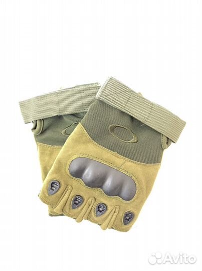 Перчатки беспалые Tactica Зеленые