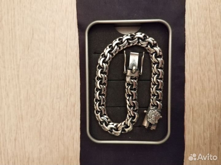 Серебряный браслет Бисмарк