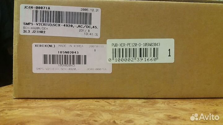 Блок питания Xerox JC44-00071A / 105N02043 ориг