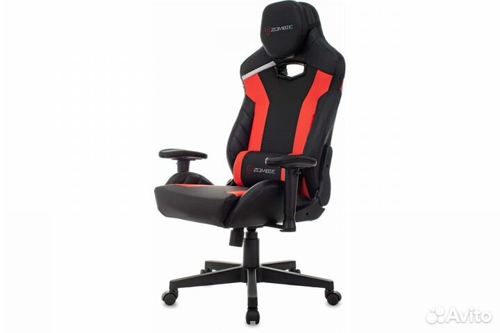 Игровое кресло Бюрократ Zombie Thunder 3X bl/rd