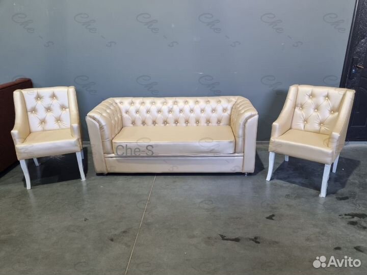 Диван Честер Ролл для ресторана