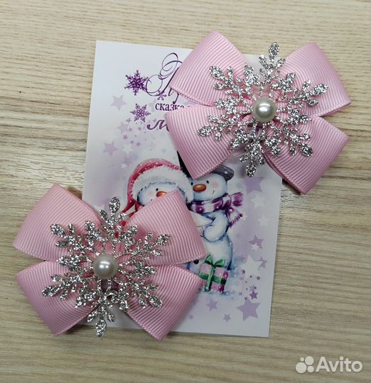 Бантики снежинки