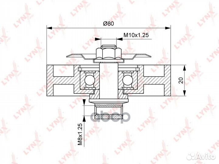 Ролик натяжной приводного ремня 0,562 PB5046 LY