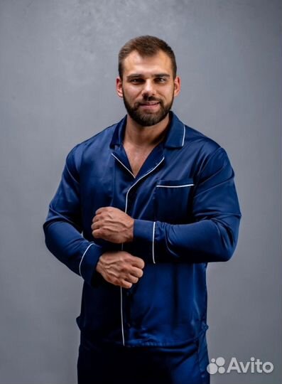 Пижама мужская шелковая