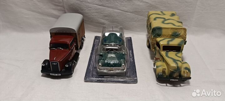 Модели Opel capitan, blitz, Ford V3000S 1/43