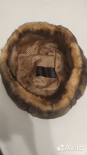 Берет из стриженой норки