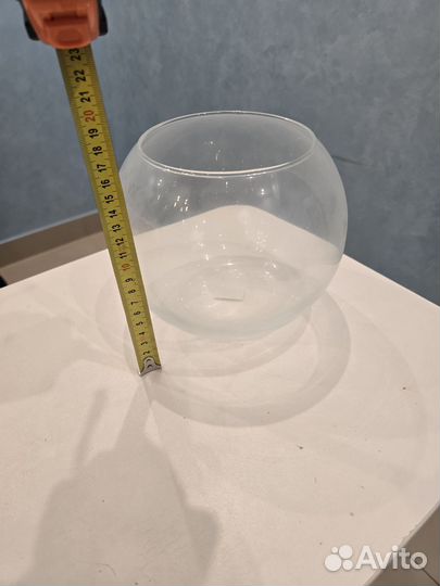 Ваза шаровая стеклянная