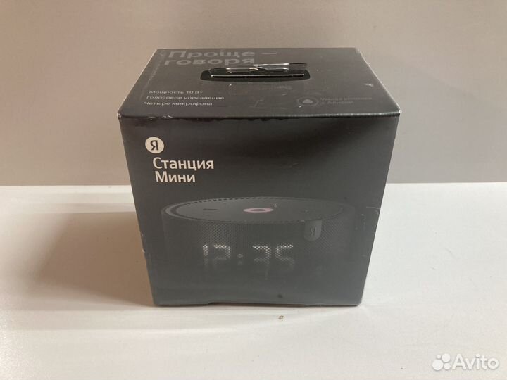 Гл Колонка Яндекс Станция Мини с часами(Black) NEW