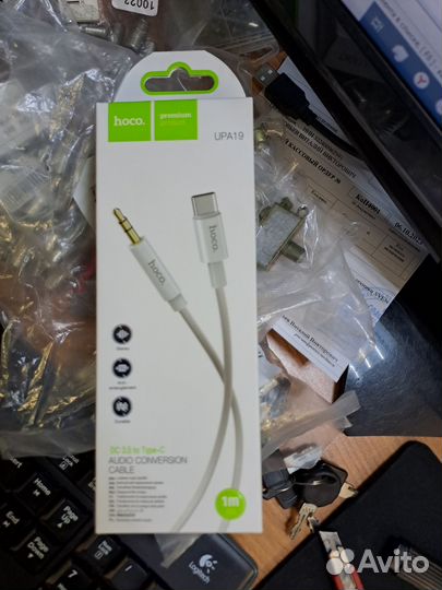 Кабель переходник lightning или type-c на 3.5 jack