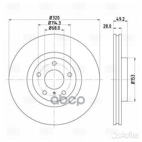 DF 140130 Диск тормозной nissan murano 3.5 05
