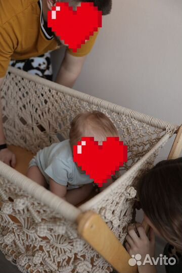 Колыбель люлька плетеная