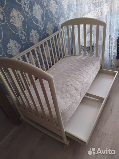 Детская кроватка Pali Zoo (слоновая кость)