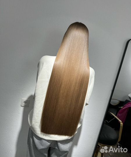 Гладкие волосы на год. Кератин. Модель