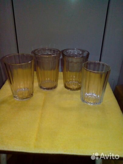 Граненые стаканы (новые). Производство СССР