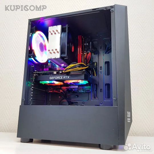 Игровой PC с RTX 3050 8Gb на Ryzen 5, 16Gb, SSD
