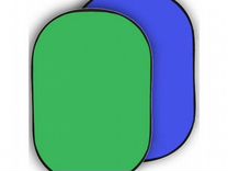 Фон складной хромакей муслиновый Green/Blue 100*15