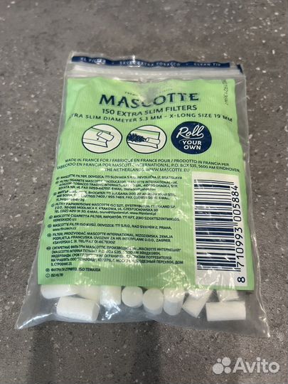 Фильтры для самокруток табака Mascotte