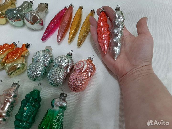 Елка времен СССР и стеклянные игрушки
