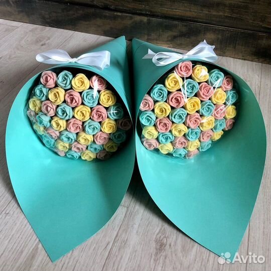 Шоколадные розы, сладкие съедобные букеты