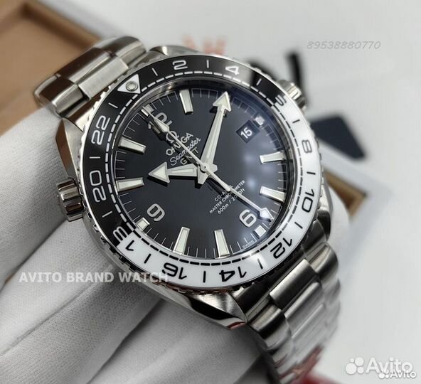 Часы Omega Planet Ocean GMT новые премиум качество