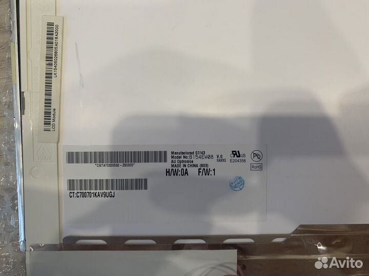 Матрица 15.4 40 pin B154EW08 v0