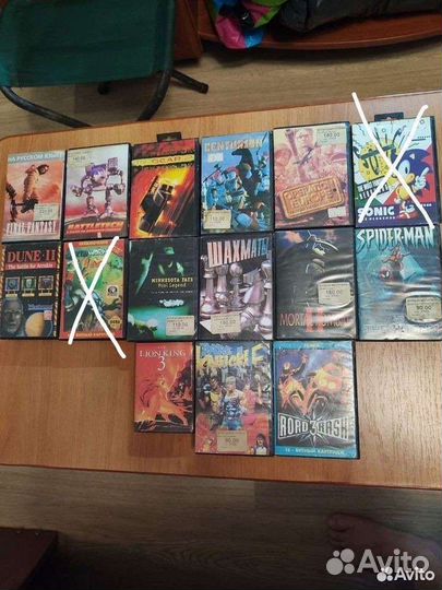 Картриджи sega и dendy