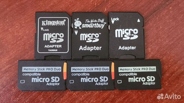 Sony Memory Stick, PS Vita Stick, Переходники