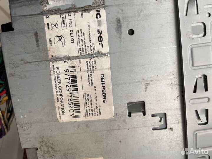 Магнитола pioneer 88