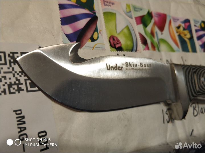 Раритет Нож Linder Skin-Boss (Solingen) Germany