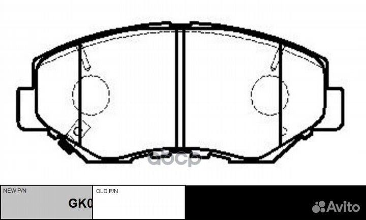 Колодки тормозные ckho16 CTR
