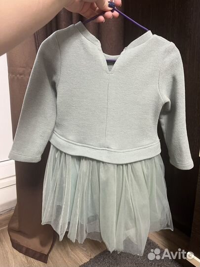 Платье праздничное теплое 86-92