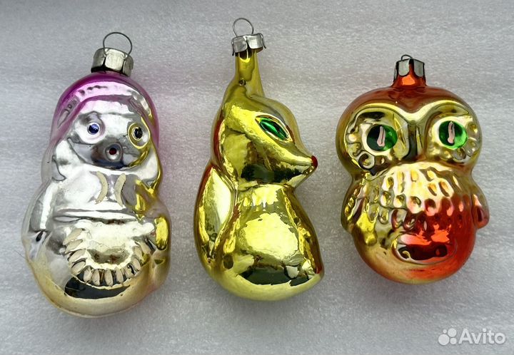 Елочные игрушки СССР винтаж