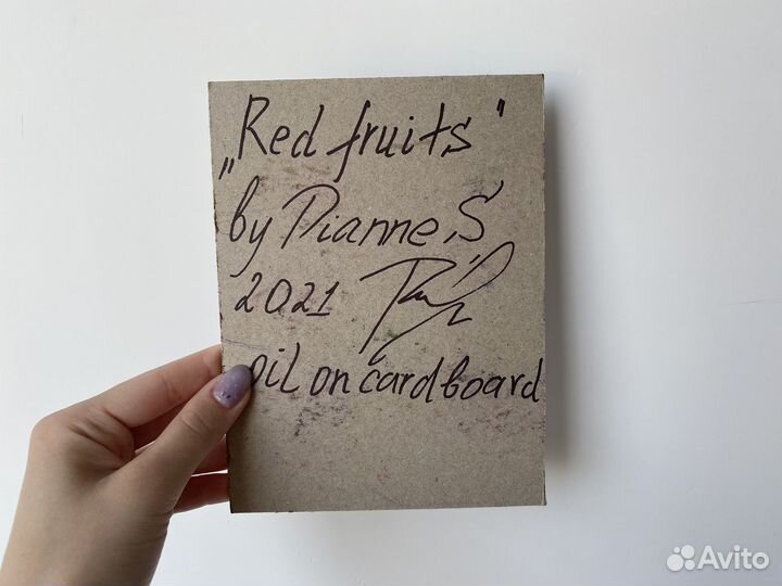 Картина маслом на картоне