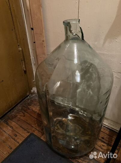 Бутылка советская из толстого стекла