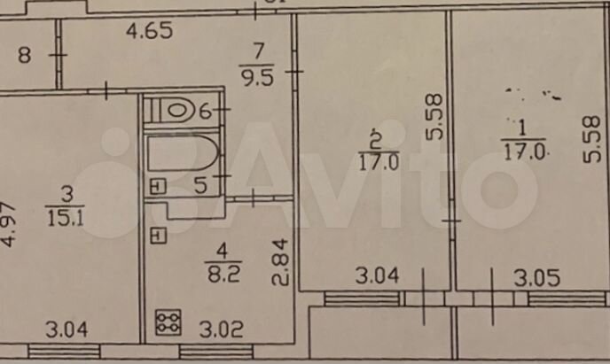 3-к. квартира, 71,9 м², 8/9 эт.
