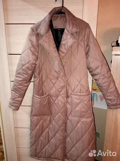Пальто демисезонное стёганое р. 48-50